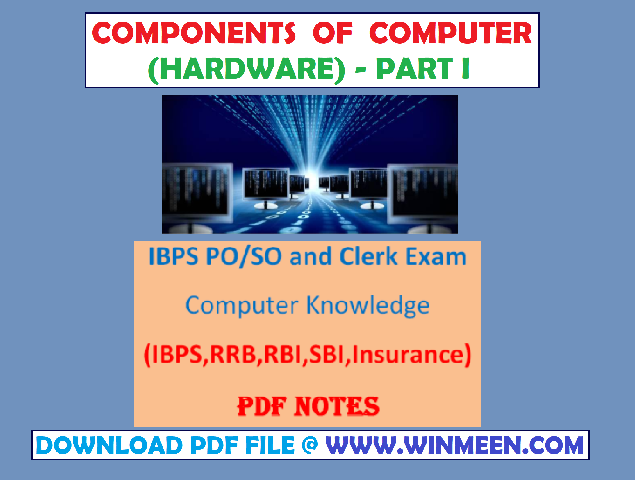 Components Of Computer Pdf File Download Software Hardware Pdf