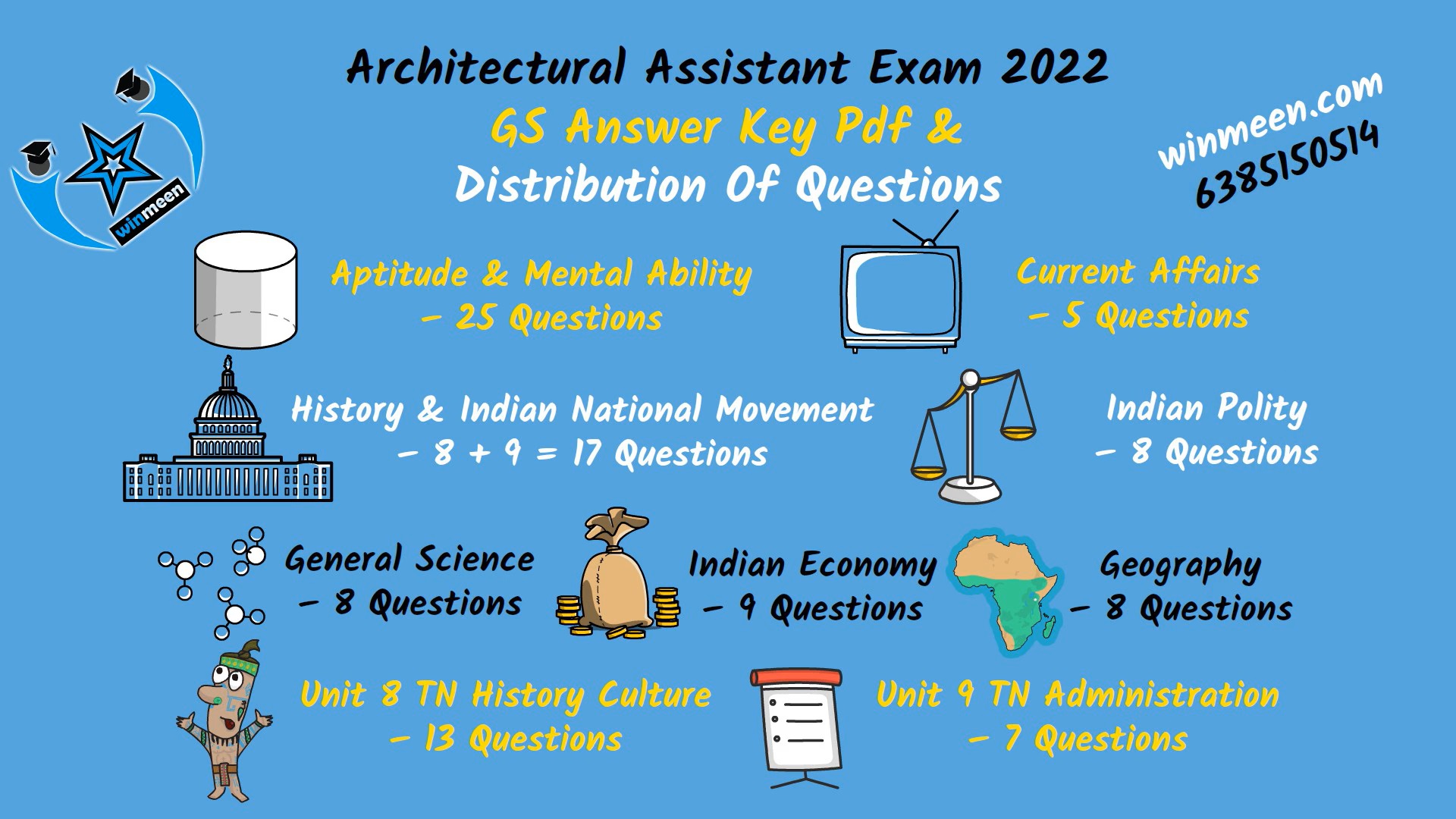 TNPSC Architectural Assistant Exam Answer Key Pdf & Distribution Of